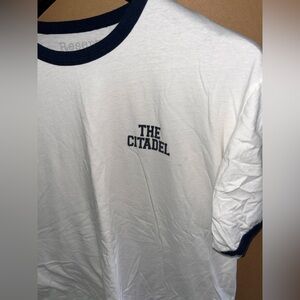 The Citadel College Ringer T Shirt Large Rare